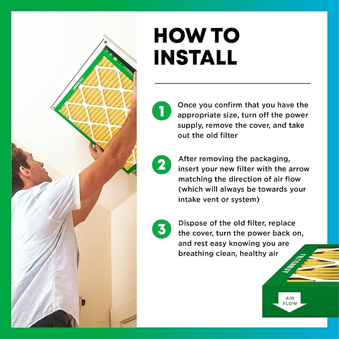 Filterbuy 24.5x27x5 Air Filter MERV 11 Superior Pet & Allergy Defense (4-Pack), Pleated HVAC AC Furnace Filters for Trane, American Standard, Honeywell, and More (Actual Size: 24.06 x 26.13 x 4.97)