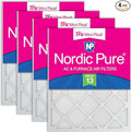 Nordic Pure 16x16x1 (Actual Size: 15 3/4 x 15 3/4 x 3/4) Tru Mini Pleat MERV 13 AC Furnace Air Filters – 2.5X More Media for Longer-Lasting, High-Efficiency Filtration - 4 Pack
