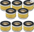 8 Pcs Air Compressor Filter Intake Paper Filter Elements 2.6 x 1.6 Inches Piston Type Air Replacement Filter Element Yellow Air Compressor Accessories