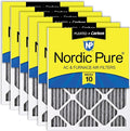 Nordic Pure 12x24x1 (Actual Size: 11 1/2 x 23 1/2 x 3/4) Furnace Air Filters MERV 10 Pleated Plus Carbon 6 Pack