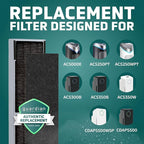 GermGuardian Filter C Smoke Clear HEPA Genuine Air Purifier Filter, for Wildfire Smoke, Odors, Removes 99.97% of Pollutants and Smoke Toxins, for AC5000, AC5250, AC5300, AC5350, CDAP5500, FLT5000SM
