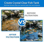 2" Thick Koi Pond Filter Pad, 24" x 56" Fish Pond Filters for Outdoor Ponds, Pond Filter Media, Pond Filter Material, White Bulk Roll-Cut to Size-Fit for Aquarium Filter Floss