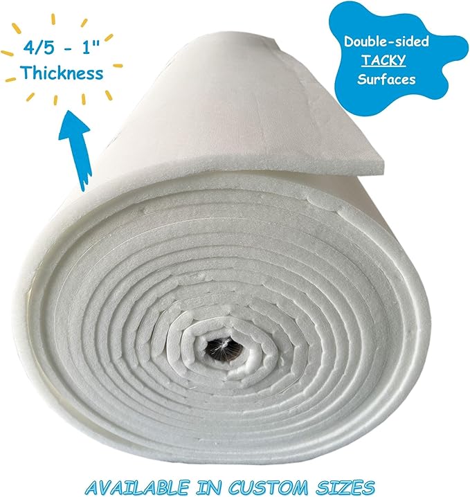 Spray Booth Ceiling Filter, High-Capacity Intake Air Filter for Downdraft Booths (2/case, 65" x 76")