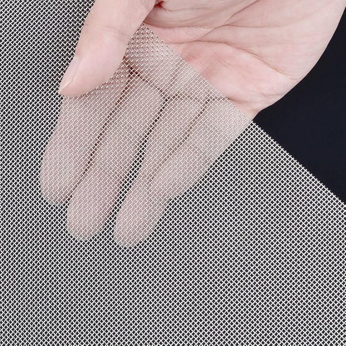 Stainless Steel Woven Wire Mesh Window Screen Mesh, Stainless Steel Woven Wire Mesh, 16 Mesh Rodent Proof Insect Screen, for DIY, Vent, Filter, Window & Garden (Silver 16 Mesh)