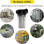 BUPUROTT Water Pump Strainer Inlet Filter for High Pressure Washer, Sediment Filter Attachment, 80 Mesh Screen(1/2“ 80Mesh)