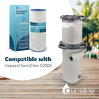 Pureline Pool Replacement Cartridge Filter 2-Pack, 200 Sq Ft, PL0167, Compatible with Hayward Swimclear C200S, CX200XRE, Unicel C-9442