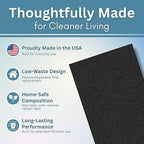 2-Pack Activated Carbon Charcoal Microwave Hood Filters - Pre-Cut 10" x 7.21" Microwave Hood Filters - Compatible w/Whirlpool WML55011 & KitchenAid Low‑Profile Models, Made in USA