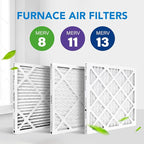 LotFancy 16x16x1 Air Filter MERV 13 4-Pack, Electrostatic Pleated HVAC Furnace Air Filter, Captures Pet Dander Smog Smoke, Actual Size: 15.75"x15.75"x0.75"