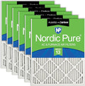 Nordic Pure 14x30x1 (Actual Size: 13 15/16 x 29 15/16 x 3/4) Pleated Air Filters MERV 13 Plus Carbon 6 Pack