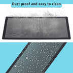 [4 Pack] 360x120mm PC Case Dust Mesh Filter, Magnetic Frame Computer Fan Dust Mesh PC Cooler Filter Dustproof PVC Cover Grills - Black