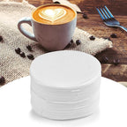 CEYAZYE 200 PCS Round Coffee Filter Paper, 56 mm Disposable Coffee Filters, Moka Coffee Pot Filter for Espresso Machine Portafilter Moka Pot, Quality Material Paper Fiber Heat Resistance