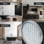 6" Inch Filter Replacement - Round Duct Filter System - G4 Class Filter and Mesh Screen - Dust Collection and Air Purification