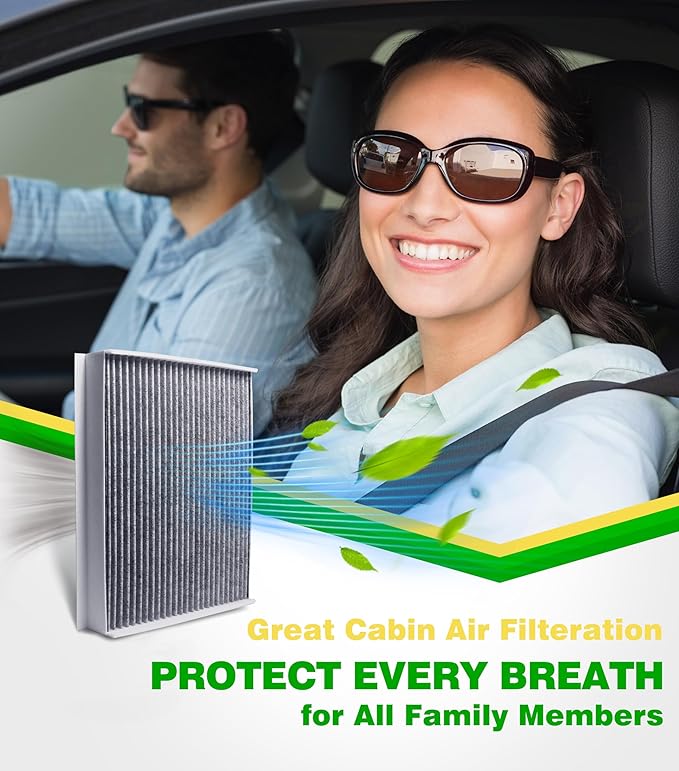 8 pcs Cabin Air Filter Set for 2015-2025 Ford F150, 2017-2025 F250 F350 F450 F550 Super Duty, 2018-2024 Expedition, Activated Carbon, FL3Z19N619A FP79