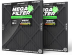 PuroAir MegaFilter - 18x20x1 Air Filter MERV 13 Activated CarbonTech Defense - Heavy Duty 3 Layer Furnace Filters Allergens, Pollen, Dust, Pet Dander, Smoke, Odors - HVAC Air Filter 18x20x1 (2-Pack)