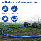 OCGIG 2" x 50 FT Pool Backwash Hose, Heavy-Duty Lay Flat Discharge PVC Hose, Weatherproof Burst Resistant for Swimming Pool Filter Pump, Water Transfer, Pool Drain, with 2 Clamps
