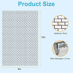 8 Pcs 13x9 (33cmx23cm) 20 Mesh 304 Stainless Steel Wire Mesh Sheet, Rustproof Metal Mesh Sheet Screen for DIY Crafts, Vent Covers, Garden Fencing, Window Protection & Industrial Filters