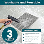 14x18x1 Air Filter-MERV 8, Washable & Reusable Electrostatic Air Filter, AC/HVAC Furnace Filter, Lasts a Lifetime, Permanent Filter, Breathe FresherHome And Office Actual Size:13.5x1.75x0.86Inch