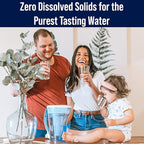 ZeroWater 30 Cup Ready-Pour 5-stage Water Filter Dispenser, NSF Certified To Reduce Lead, Other Heavy Metals And PFOA/PFOS, White And Blue