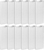 BRUVISH(12 Pack) HEPA Filters Compatible With Lefant M210P M210 Pro M210B M213S M210S M210 M213, OKP Life K2 K3 K3A K4 K5 Robot Vacuum Cleaner Filter Kit, Replacement Parts Filters Accessories