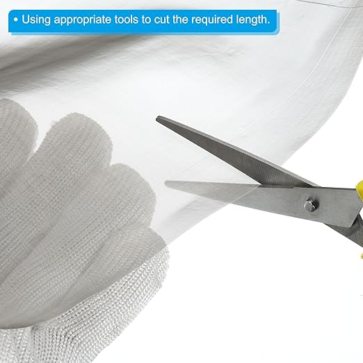 PATIKIL 40" L x 10" W Woven Wire Mesh, 200 Mesh 304 Stainless Steel Air Vent Filter Screen with Gloves for Window Security Vent Cover Filtration Animals Fence