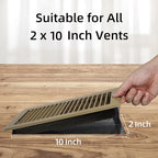Floor Vent Screen Net, Air Vent Filter Mesh for Home Floor, Floor Register Cover Traps Catches Coin, Toys, Pet Food and Hair, Keeps Duct Cleaning - with Spreader Frame 2x10 Inch, 4 Pack