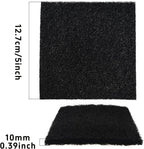 6PCS 5” Square Compost Bin Charcoal Filters, 0.4” Thick Activated Carbon Filters for Kitchen Countertop Compost Pail, Home Bucket Filter Replacements