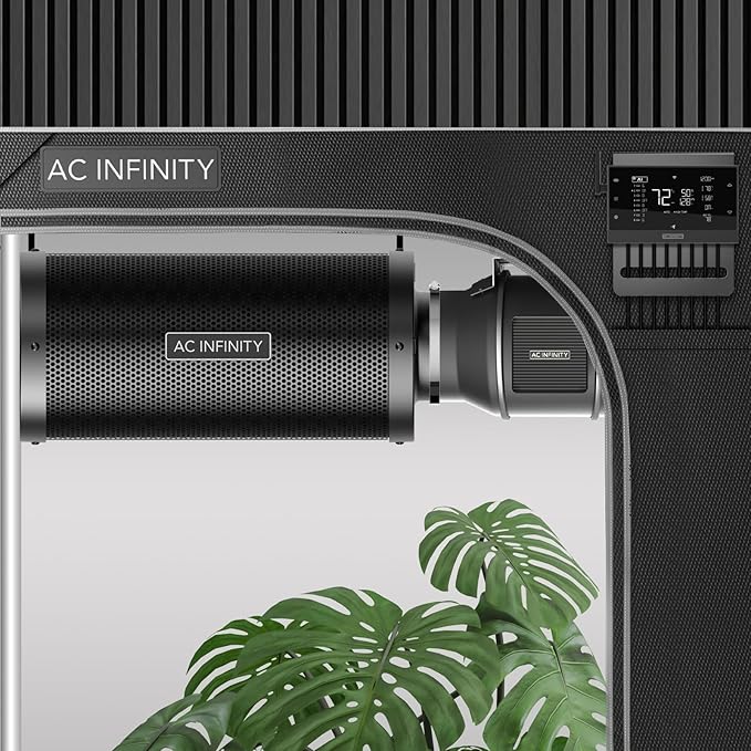 AC Infinity Air Carbon Filter XL 4", with Premium Australian Virgin Charcoal, Pre-Filter and Rope Hangers, Odor Scrubber fit for Inline Duct Fan, Odor Control, Hydroponics