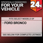 K&N Engine Air Filter: Extended Life 24,000 Mile Replacement Air Filter: Compatible with 2021 Ford Bronco, KNF-0634