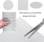 The Wire net Stainless Steel Woven Wire Mesh 304 Stainless Steel Woven Wire 30 Mesh Fine Screen Mesh, Garden Insect Screen, for Air Bricks, Window, Vents, Filter,Silver-1x5m(1x10m)