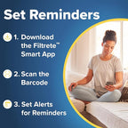 Filtrete 14x14x1 Air Filter, MPR 300, MERV 5, Clean Living Basic Dust 3-Month Pleated 1-Inch Air Filters, 6 Filters