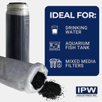 IPW Industries Bulk Activated Carbon - Coconut Shell Granular Activated Charcoal (GAC) for Water Filtration - Replacement Media for Pre and Post Carbon Water Filters (4 lbs)