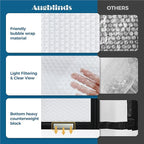 Magnetic Thermal Insulated Door Curtain - Fit Door Size 32x80 Inch Waterproof Bubble Wrap Door Cover Light Filtering Screen Door, Keep Warm in Winter Cool in Summer, Kid & Pet Friendly