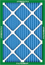 Filterbuy 18x25x1 Air Filter MERV 13 Optimal Smoke & Allergy Defense (2-Pack), Electrostatic Pleated HVAC AC Furnace Filters Replacement, Made in USA (Actual Size: 17.50 x 24.50 x 0.75)