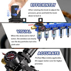 1/4'' NPT 5 Stage Air Drying System,Air Compressor Dryer System,5 &0.5 &0.01 Micron Filter Cartridge,Double Desiccant Dryers & Air Regulator,Metal Bowl, Semi-Auto Drain,Industrial Grade-Blue