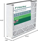 Filterbuy 20x20x5 Air Filter MERV 13 Optimal Smoke & Allergy Defense (1-Pack), Electrostatic Pleated HVAC AC Furnace Filters for Trion Air Bear 255649-103 & More (Actual Size: 19.63 x 20.63 x 4.88)