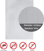 Stainless Steel Woven Wire Mesh, 304 Stainless Steel Insect Screen Mesh, 20 Mesh 120 Mesh Air Vent Mesh Metal Woven Wire Mesh for Vent, Filter, Window & Garden