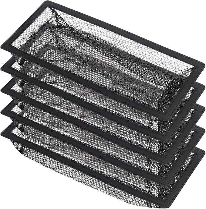 Floor Register Cover Trap, Floor Air Vent Cover Screen for Home Air Vent Filters 5-Pack Floor Vent Mesh Filters Net Trap (6 x 14 Inch)