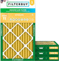 Filterbuy 12x24x2 Air Filter MERV 11 Superior Pet & Allergy Defense (4-Pack), Electrostatic Pleated HVAC AC Furnace Filters Replacement, Made in USA (Actual Size: 11.38 x 23.38 x 1.75)
