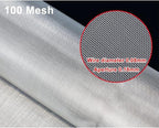 Stainless Steel 100 Mesh Metal Screen Sheet, 304 Woven Wire Cloth Fabric, Fine Grid Filter Mesh, Home Repair Replacement Panel, Simple to Cut