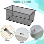6PCS Floor Register Cover Trap 4"x10", Mesh Floor Vent Screen Net with Frame, Air Vent Filter Mesh Catcher for Hair Debris (4 x 10 Inch)