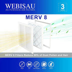 12x12x1 Air Filter MERV 8 MPR 600 4Pack Furnace Filters Pleated HVAC AC Furnace Air Filters,Air Conditioner Filters (Exact size: 11 3/4"x11 3/4"x 3/4")