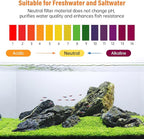 hygger Aquarium Activated Carbon, Premium Natural Coconut Shell Activated Charcoal for Freshwater and Saltwater, Fish Tank Filter Media, Water Purification Carbon (10.5 oz with Fine Mesh Bag)