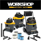WORKSHOP Wet/Dry Vacs Vacuum Filters WS23200F HEPA Media Filter For Shop Vacuum Cleaner (Single HEPA Media Filter For Wet/Dry Vacuum Cleaner) Fits WORKSHOP 5-Gallon to 16-Gallon Shop Vacuum Cleaners