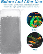 6 Packs Fine Mesh Bag Aquarium Mesh Bag Aquarium Filter Media Bags with Plastic Zipper, 8" x 3" Filter Bags for Fish Tank Pond Fine Resins Activated Carbon