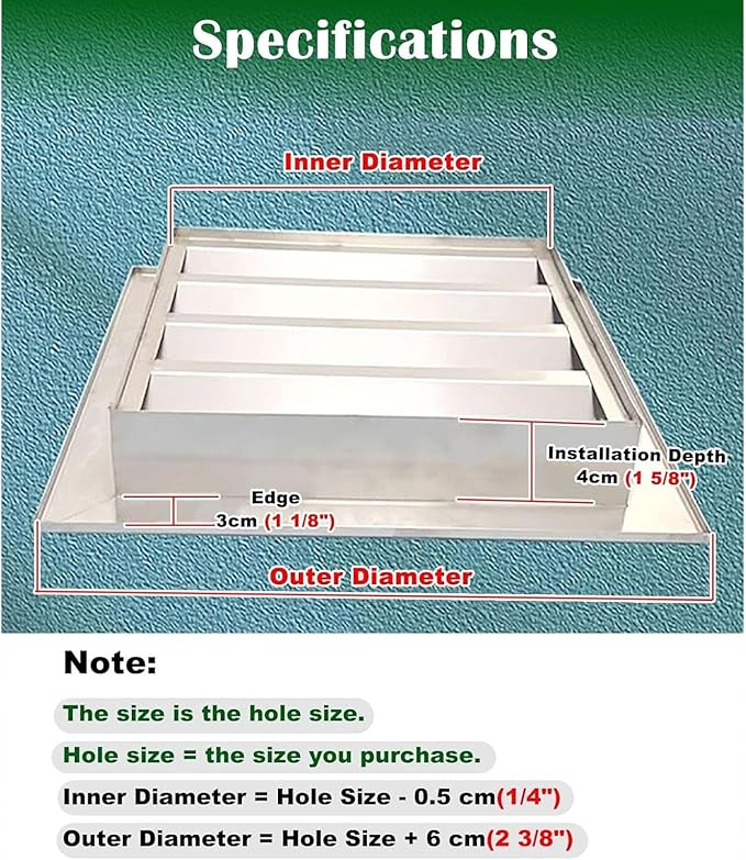 Heat Dissipation Louvered Vent Wall Gable Vents 304 Stainless Steel, Weather-Resistant Air Grille for Shed Barn Generator Box(26x30in/65x75cm)