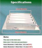 Heat Dissipation Louvered Vent Wall Gable Vents 304 Stainless Steel, Weather-Resistant Air Grille for Shed Barn Generator Box(22x30in/55x75cm)
