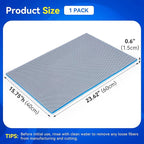 Borlech 8-Layer Fast-Acting Aquarium Filter Pad - Cut-to-Size Aquarium Floss Media for Fish Tank, Pond, Sump - Fast Water Polishing in Hours (23.62"x15.75"x0.6", 1 Pack)
