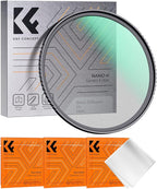 K&F CONCEPT 55mm Black Diffusion 1/4 Filter Mist Cinematic Effect Filter with 18 Multi-Layer Coatings for Video/Vlog/Portrait Photography (K-Series)