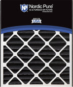 Nordic Pure 20x25x5 (Actual Size: 19 3/4 x 24 1/4 x 4 7/8) Air Bear Replacement Pure Carbon Odor Reduction Merv 8 Air Filter 1 PK