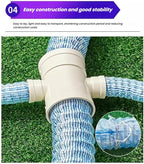 French Drain Pipe，Flexible Underground Drainage Tube,Soft Infiltration Pipe,\U200b DIY Construction Site(8cm/3.1in 6.6ft)